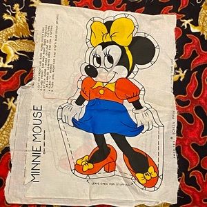 Vintage Minnie Mouse Stuff animal sewing pattern doll